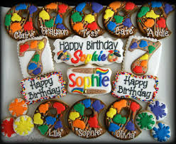 The Cake Is Homemade Decorated With Happy Birthday Sophie Sophie Painting Party 1 1 Happy Birthday Cookie Birthday Cookies Cute Cookies