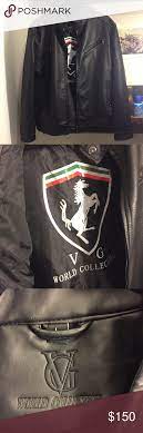 Vg World Collection Black Moto Jacket Black Moto Jacket Real Leather Jacket Moto Jacket