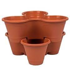 Use your favorite seeds and starter plants to create your own unique garden. Bulk Stackable 3 Pot Planters Dollar Tree Planter Pots Planters Stackable Planters