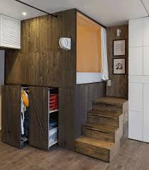 Maybe you would like to learn more about one of these? Small Apartment Design Idea Raised Bedroom Allows For Storage Underneath