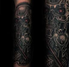 Other tattoos you might like. 60 Terminator Tattoo Designs For Men Manly Mechanical Ink Ideas