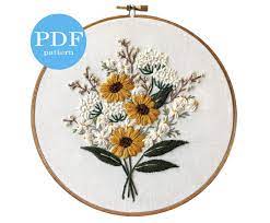 Jasmine the slow, sweet nature of embroidery makes it a thoughtful craft that's perfect for beginners who want to make something special for loved ones. Wildflower Bouquet Embroidery Pattern Beginner Embroidery Etsy Floral Embroidery Patterns Hand Embroidery Art Hand Embroidery