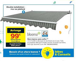Store banne coffre intégral castorama. Offre Store Banne Sans Coffre Blooma Chez Castorama