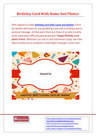 Colorful candle on cake looking very romantic you can write you… happy birthday special day wishes name pix Birthday Card Photo Frame By Makephotoframes Issuu