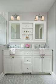 These are the most stylish his & hers bathroom sinks that have been making a splash. Double Vanity Medicine Cabinets Marble Hex Tile Floors Bathroom Vanity Designs Small Bathroom Remodel Small Bathroom Vanities