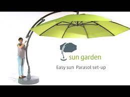 Rating 4.500248 out of 5. Sun Garden Easy Sun Parasol Set Up Cover 2019 Youtube