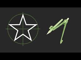 How To Draw A Perfect Star Pentagram Construction Youtube Pentagram Stars Drawings