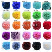 24 Colors As Chart Handmade Paper Flowers Balls Garlands