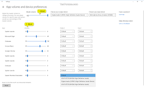 Some users have reportedly fixed this issue by refreshing their sound drivers and replacing them with the ones that windows installs automatically. Adjust Volume Level Of Individual Devices And Apps In Windows 10 Tutorials