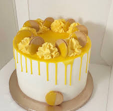 Lemon Buttercream Drip Cake Birthday Cake Lemon Birthday Cakes Birthday Cake Decorating Drip Cakes