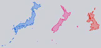 The area of various small countries expressed in comparison to various areas within has been measured in rainfall in new england. Japan New Zealand And Uk Size Comparison Vivid Maps New Zealand Japan Map