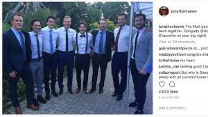 The satin is soft and shimmery, white like a bride's on her wedding day, accentuating. It Was A Blackhawks Reunion At Andrew Shaw S Wedding Second City Hockey