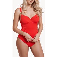 Maillot de bain une pièce côtelé en polyamide. Lisca Maillot De Bain 1 Piece Armature Multipositions Okinawa Rouge Vetements Maillots De Bain 1 Piece Femme 76 46