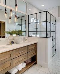 Rustic farmhouse style bathroom vanity. Rustic Modern Farmhouse Bathroom Vanity Trendecors