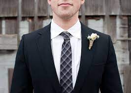 Tartan Tie With Black Suit And White Shirt Style Me Pretty Style Me Wedding Outfit