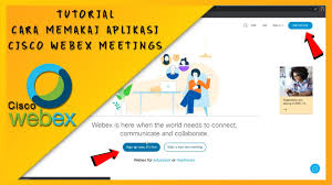 Tutorial 4 Cara Menggunakan Aplikasi Cisco Webex Meetings Pc Laptop Youtube
