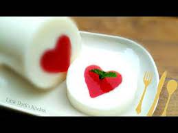 果冻卷 第二集 diy模具 爱心燕菜果冻卷 how to make lovely jelly roll youtube jelly roll cake sweet desserts jelly cake