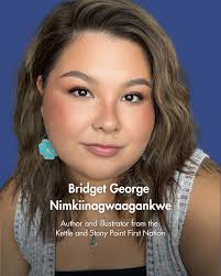 Artist Bridget George created the illustrations for CCUNESCO's new toolkit  “Safeguarding Your Language Through Documentation.” Bridget —  Nimkiinagwaagankwe in Anishinaabe — is an author and illustrator from the  Kettle and Stony Point