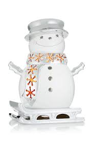 White Ceramic Snowman 14 5 Oz 3 Wick Candle Luminary Slatkin Co Bath Body Works Bath And Body Works Candle Luminaries Cozy Christmas Decor