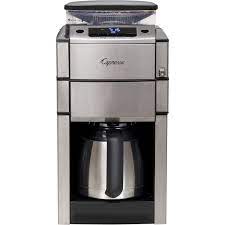 Coffee maker / grinder combination. Coffeeteam Pro Plus Therm 10 Cup Stainless Steel Thermal Carafe Coffee Maker Conical Burr Grinder