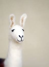 Laura Felt Llama Art Marionette Puppet Felted Animal Etsy Felt Animals Felt Toys Handmade Stuffed Toys