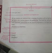 Notice of determination of lease for breach of covenants contained in the lease deed. What Is The Format Of Notice Writing Message Writing Brainly In