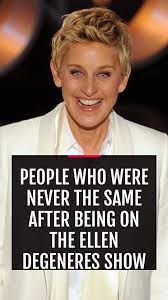 'you all changed my life'. People Who Were Never The Same After Being On The Ellen Degeneres Show Ellen Degeneres Show Ellen Degeneres Ellen
