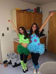 Maybe you would like to learn more about one of these? Mike And Sully Costume Diy Halloween Costume Design Halloween Costumes Friends Bff Halloween Costumes