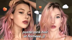 And it is quickly becoming the most popular treatment at the almost black hair fades gracefully down to a warm brown color, almost verging on an auburn 23. How To Dye Ur Hair Pastel Pink Okaysage Youtube
