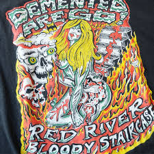 90 ｓ demented are go tシャツ 実寸 xl位 t shirts laboratory berberjin r サイコビリー パンクロック tシャツ