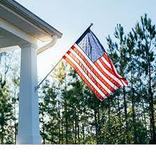 Sandegoo flag pole with two clips, tangle free flag pole for 3×5 american flag weather resistant outdoor heavy duty pole for house yard truck without bracket ✮weather resistant material: Residential Flagpoles Yard And House Poles Flagandbanner Com