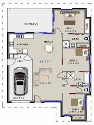One master copy of plans with a license to build and copyright release giving you legal permission to make changes to the plan and make copies to build the house. 3 2 House Plans Beautiful Small House Plans 3 Bed 2 Bath Garage Alfresco Small Modern House Plans Bedroom House Plans Small House Floor Plans