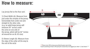 Hockey Size Chart Jog Athletics