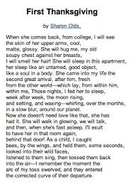 Firstthanksgiving Old Poetry Poetry Words Sharon Olds