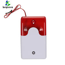 Mini Wired Strobe Siren Durable 12v Sound Alarm Strobe Flashing Red Light Sound Siren For Home Security Alarm System Buy Wired Strobe Siren 2v Sound Alarm Red Light Sound Siren Product On Alibaba Com