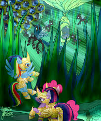 As everyone know is that when something like a caterpillar starts going through a metamorphosis. 229402 Safe Artist Vegemiteguzzler Pinkie Pie Princess Luna Queen Chrysalis Rainbow Dash Twilight Sparkle Changeling Absurd Resolution Armor Cocoon Derpibooru