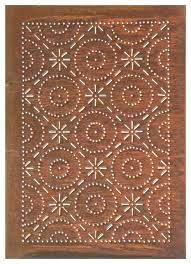 This decorative wall panel is easy to install and shape to perfectly fit your designated space. Four Handcrafted Punched Tin Cabinet Panels Old Mill Quilted Pattern Farmhouse Kitchen Cabinetry By Saving Shepherd Houzz