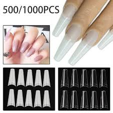 ✅ browse our daily deals for even more savings! 500 1000pcs Stiletto French False Fake Acrylic Nail Tips Coffin Nails Long 4 67 Picclick Uk