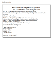 Bewerbung Sozialversicherungsfachangestellte Ungekundigt Berufserfahrung Sofort Download