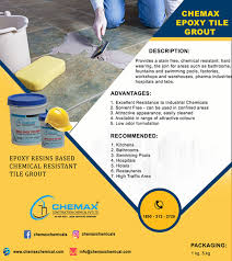Don't let your grout get past the point of no repair: Chemax Epoxy Tile Grout Chemax Chemical