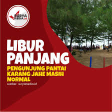 Jun 21, 2021 · pantai karang jahe buka atau tutup 2021. News Grafis Pengunjung Pantai Karang Jahe Normal Suryamedia Id