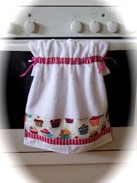 Cupcake Decorated Towel Hand Towels Kitchen Decorative Kitchen Towels Kitchen Towels Diy