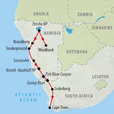 Namibia on the african map. 2 Week Namibia South Africa Safari On The Go Tours Za