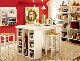 In today's day and age, small is extremely thrifty! Craft Spaces Craft Room Office Home Office Design Craft Room Design
