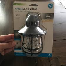 Ge Vintage Led Night Light Light Sensing Black Cage 38628 Walmart Com Walmart Com