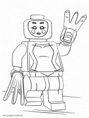 Nya's final battle variant is a gi with dark red elements and light blue highlights. Lego Batman Coloring Pages Free Printable Pictures 45