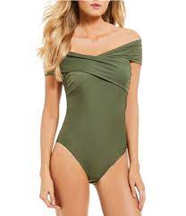 Shop For Antonio Melani Pacific Beach Off The Shoulder Bandeau One Piece Swimsuit At Dillards Com Visit D Bandeau One Piece Swimsuit One Piece Women Swimsuits