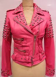Pin By Ndjali Ya Longo On Style Leather Jackets Women Pink Leather Jacket Ladies Jackets Classy