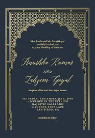 Indian Gateway Wedding Invitation Template Free Greetings Island Printable Wedding Invitations Vintage Wedding Invitation Templates Indian Wedding Invitation Cards