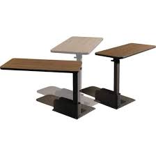 Drive Medical Adjustable Height Lift Chair Overbed Tables Walnut Lift Chairs Arm Chair Table Over Chair Table